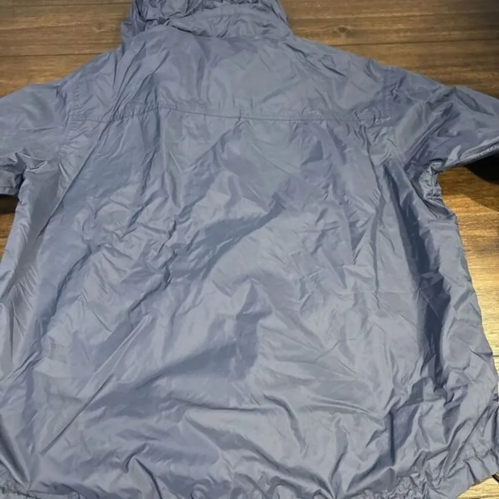 Roots Athletics 73 Full Zip Windbreaker Jacket Men's Small‎ Blue Hooded